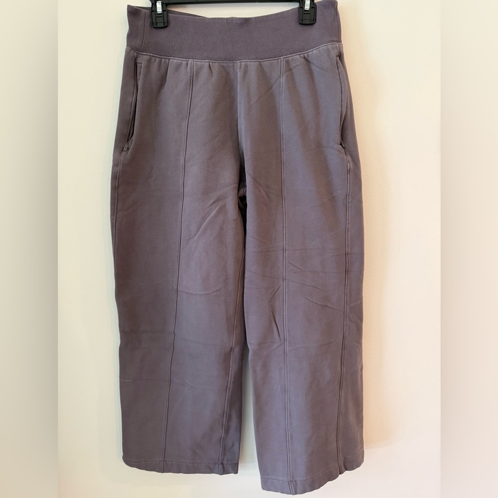 Athleta Women's Mauve Slate Wide-Leg Joggers